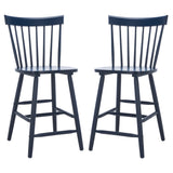 SAFAVIEH Biddie 24-inch Spindle Farmhouse Counter Stool (Set of 2) - 20" W x 21" D x 39" H - 20Wx21Dx39H