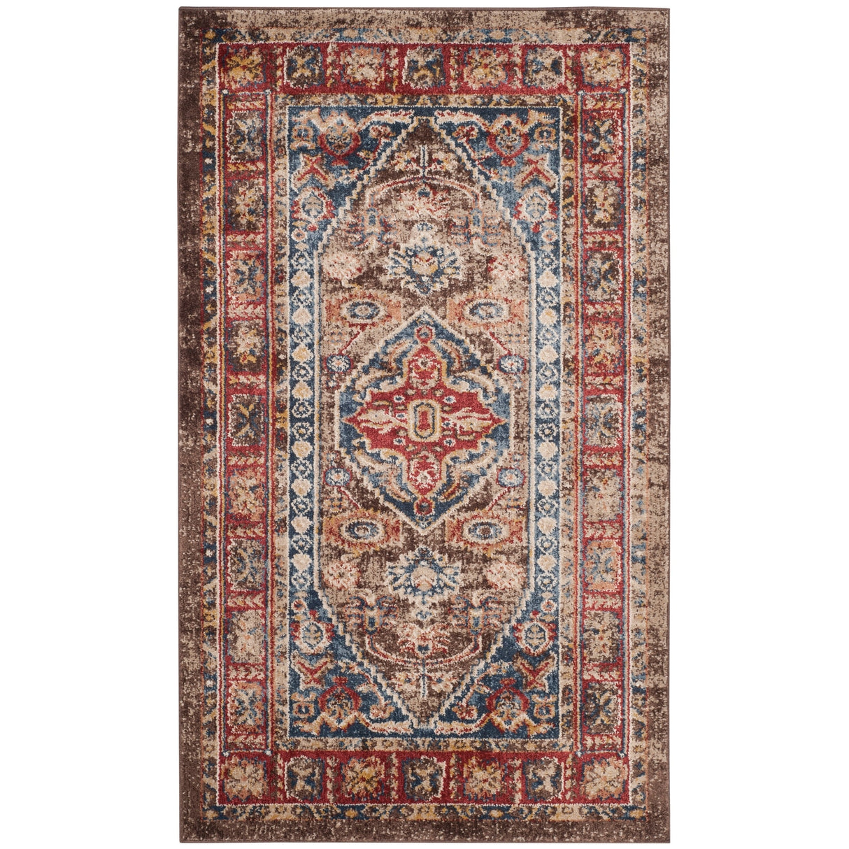 SAFAVIEH Bijar Bertineke Traditional Oriental Distressed Rug