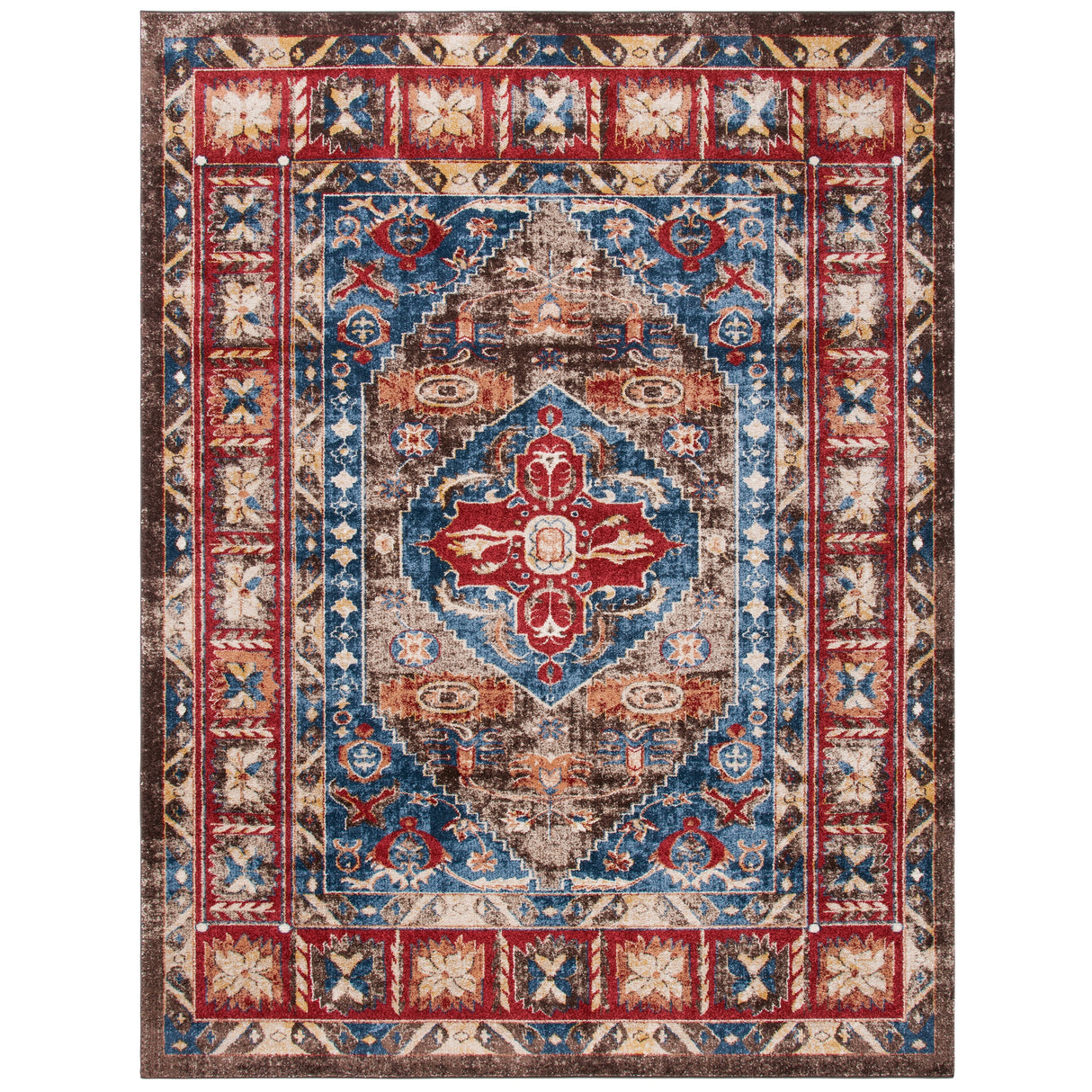 SAFAVIEH Bijar Bertineke Traditional Oriental Distressed Rug