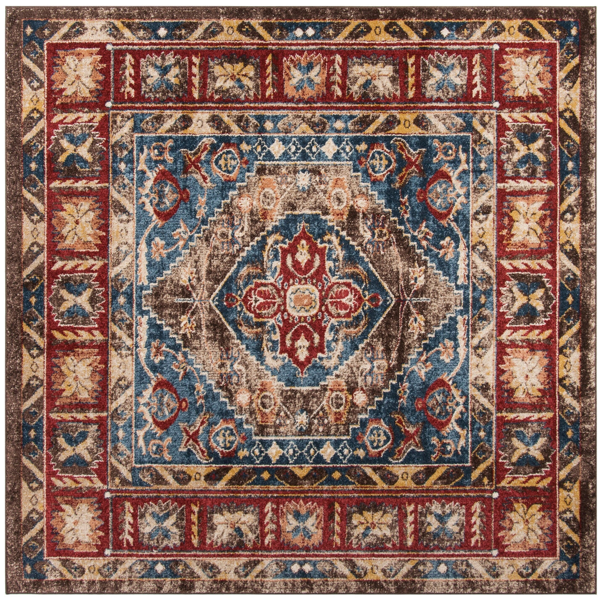 SAFAVIEH Bijar Bertineke Traditional Oriental Distressed Rug