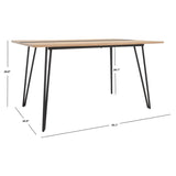 SAFAVIEH Birten Dining Table - 55" W x 35" D x 30" H - 55Wx35Dx30H