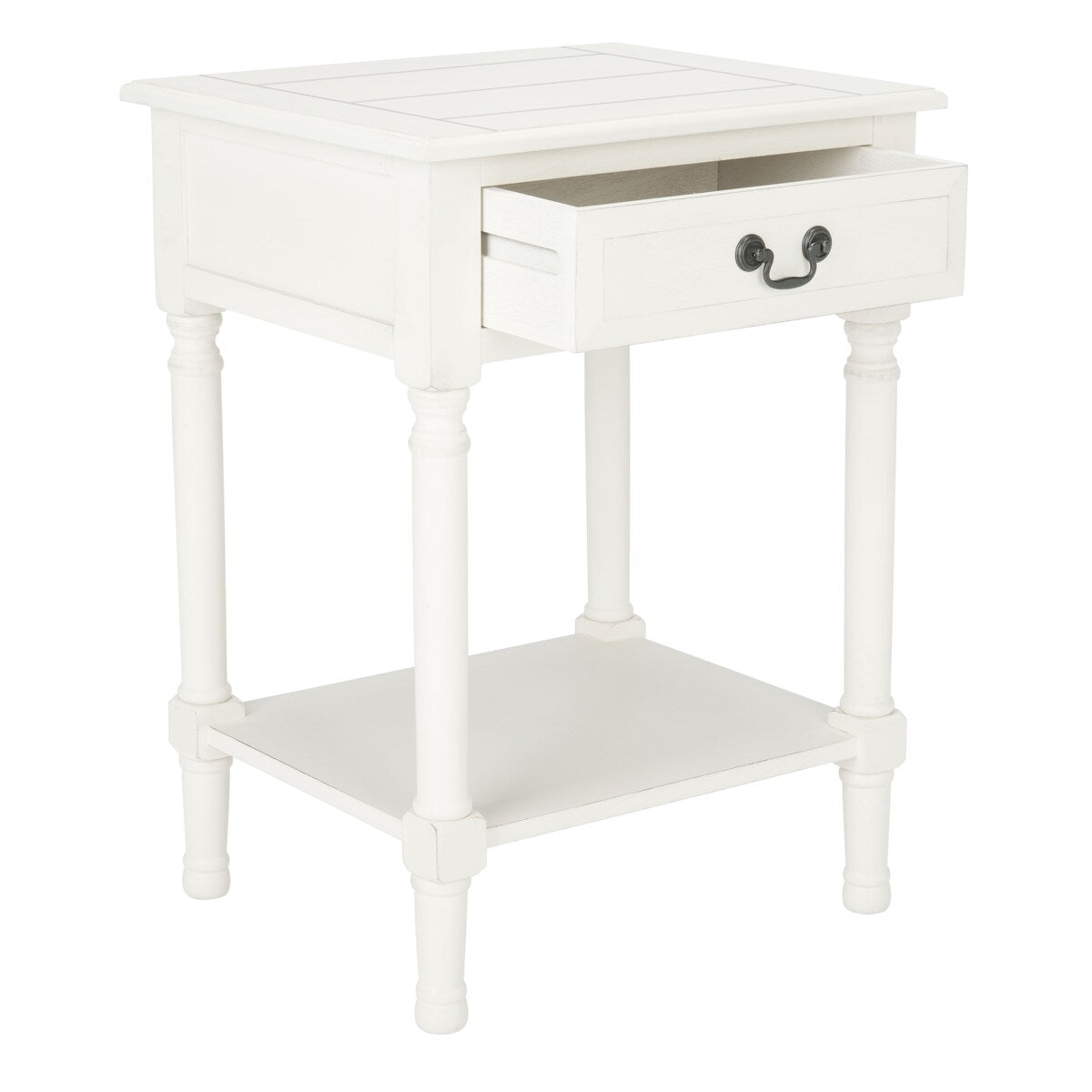 SAFAVIEH Biruta 1-Drawer Bottom Shelf Accent Table - 19" W x 15.8" L x 26" H - 19Wx16Dx26H