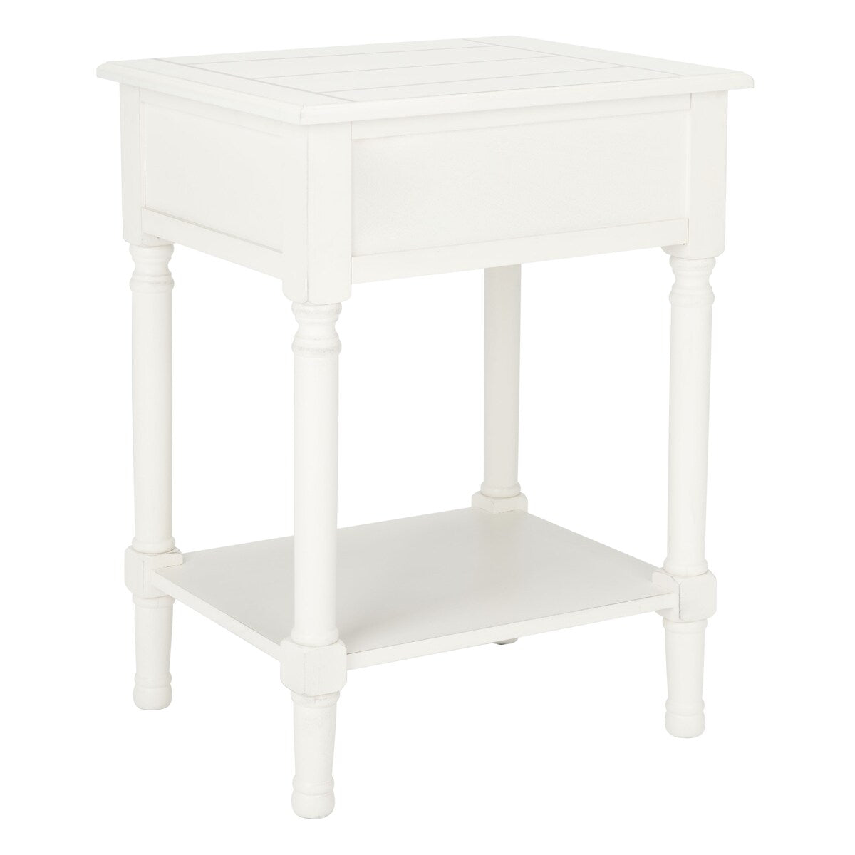 SAFAVIEH Biruta 1-Drawer Bottom Shelf Accent Table - 19" W x 15.8" L x 26" H - 19Wx16Dx26H