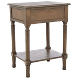 SAFAVIEH Biruta 1-Drawer Bottom Shelf Accent Table - 19" W x 15.8" L x 26" H - 19Wx16Dx26H