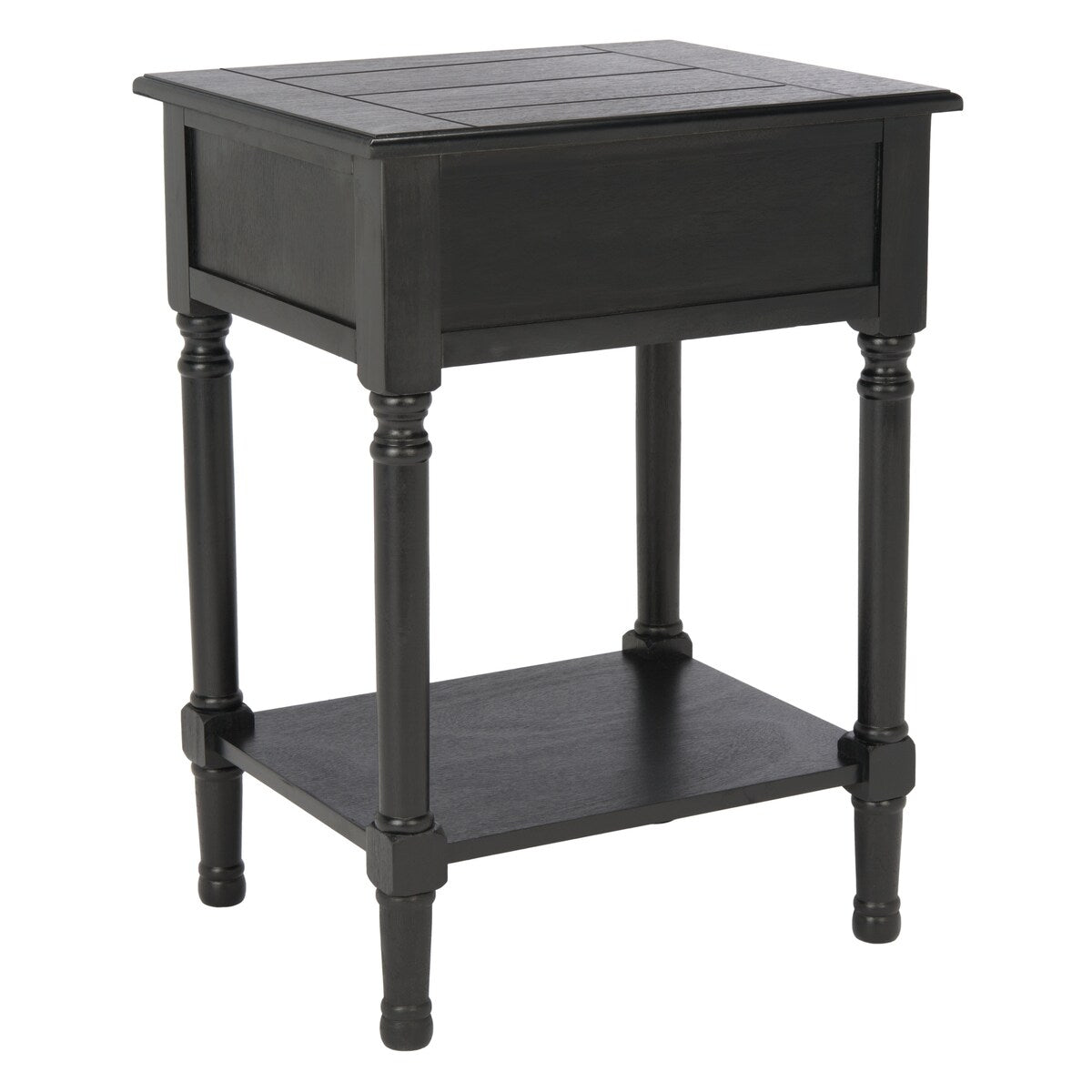 SAFAVIEH Biruta 1-Drawer Bottom Shelf Accent Table - 19" W x 15.8" L x 26" H - 19Wx16Dx26H