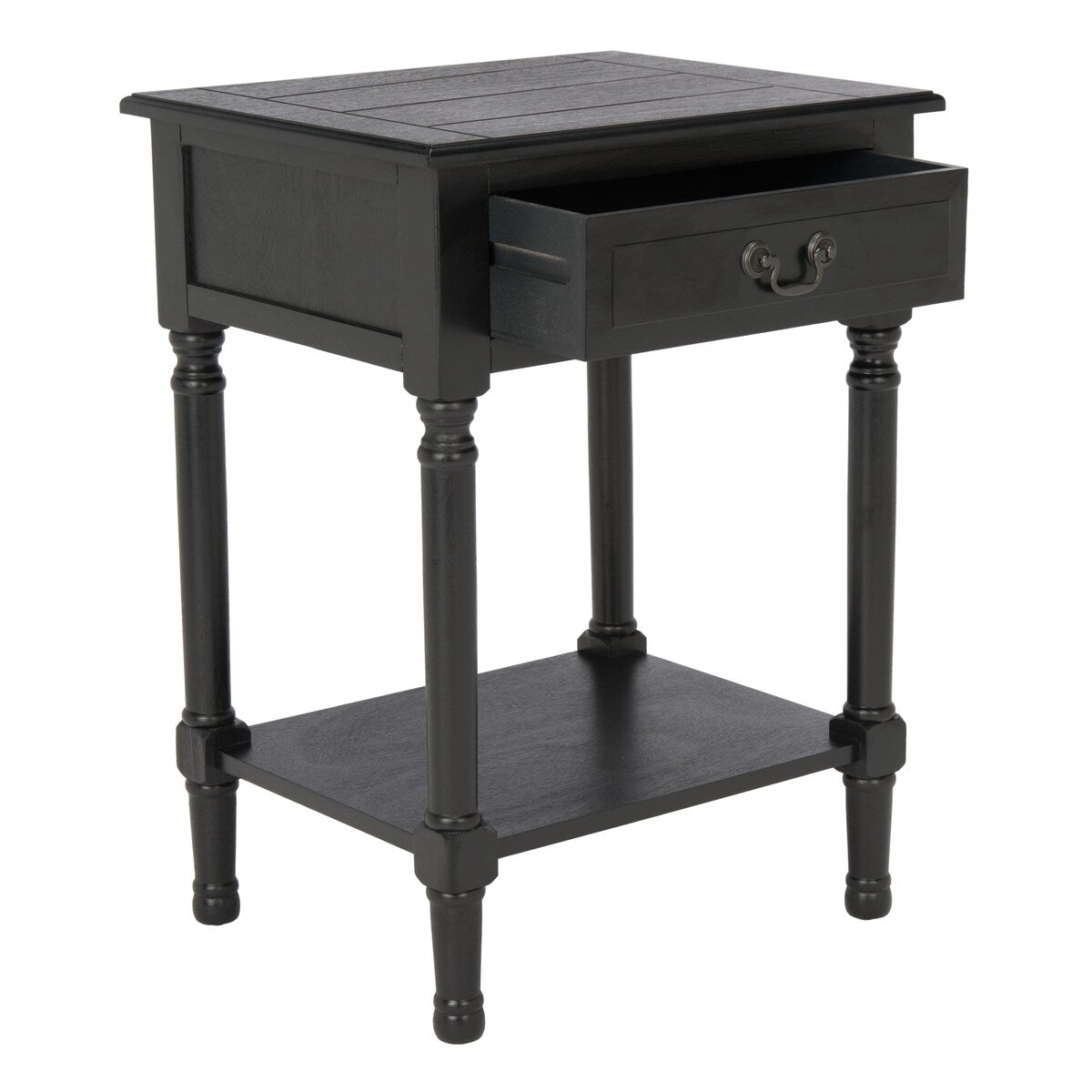 SAFAVIEH Biruta 1-Drawer Bottom Shelf Accent Table - 19" W x 15.8" L x 26" H - 19Wx16Dx26H