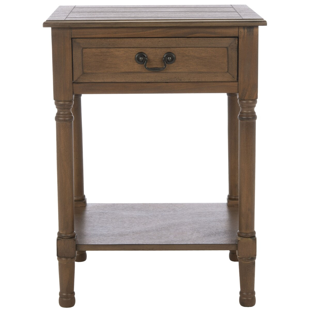 SAFAVIEH Biruta 1-Drawer Bottom Shelf Accent Table - 19" W x 15.8" L x 26" H - 19Wx16Dx26H