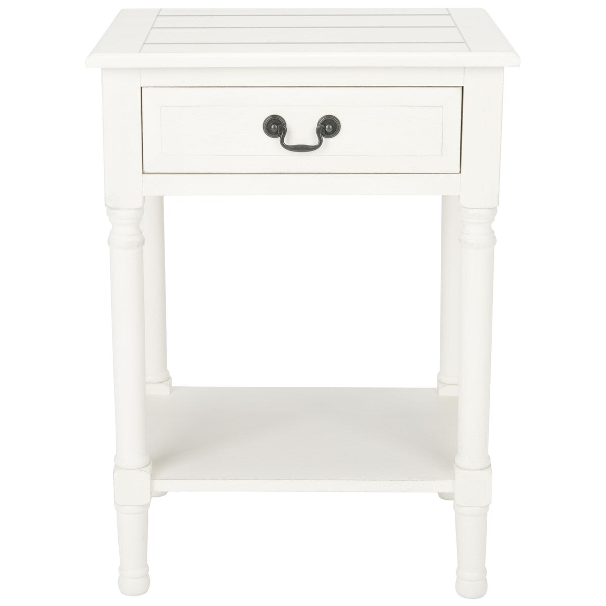 SAFAVIEH Biruta 1-Drawer Bottom Shelf Accent Table - 19" W x 15.8" L x 26" H - 19Wx16Dx26H