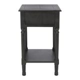 SAFAVIEH Biruta 1-Drawer Bottom Shelf Accent Table - 19" W x 15.8" L x 26" H - 19Wx16Dx26H