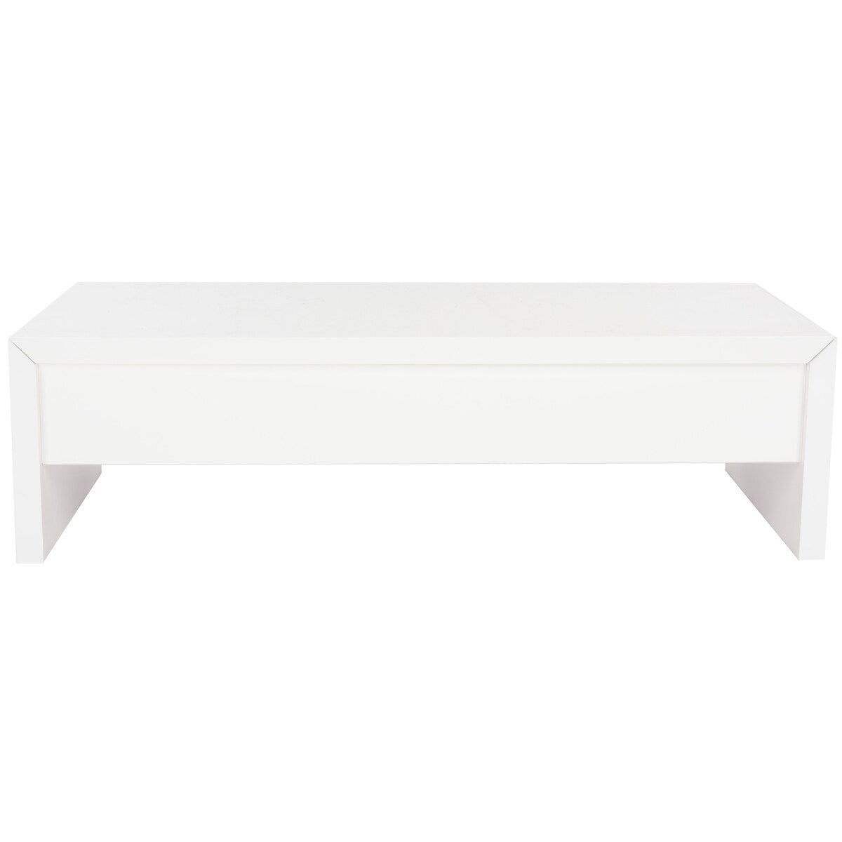 SAFAVIEH Bobbye White Lift-Top Coffee Table - 47.2" x 23.6" x 13.4" - 47Wx24Dx13H