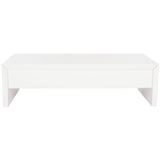 SAFAVIEH Bobbye White Lift-Top Coffee Table - 47.2" x 23.6" x 13.4" - 47Wx24Dx13H