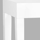 SAFAVIEH Bonny White Lacquer Console Table - 51.2" W x 13.4" L x 31.5" H - 51Wx13Dx32H