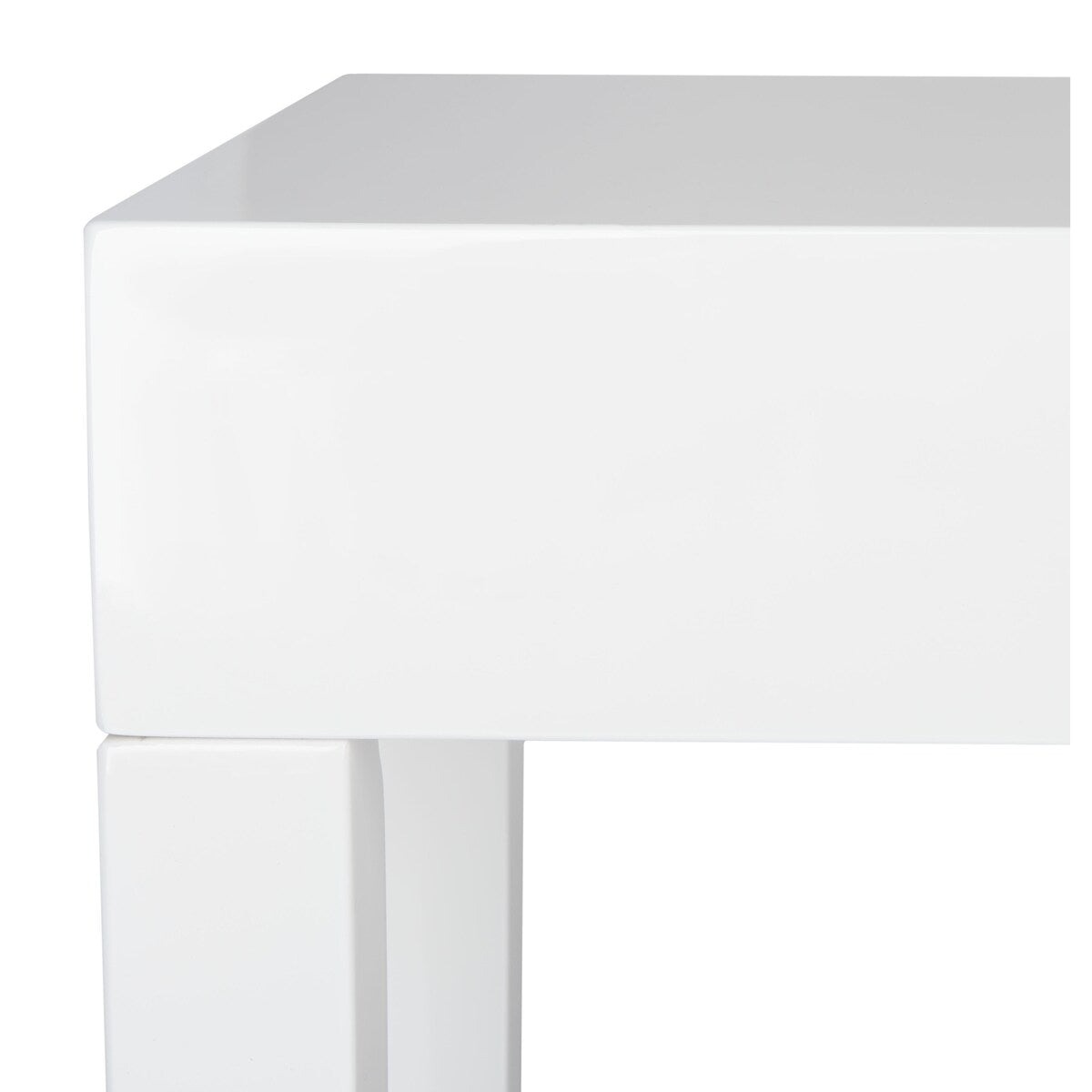 SAFAVIEH Bonny White Lacquer Console Table - 51.2" W x 13.4" L x 31.5" H - 51Wx13Dx32H