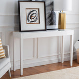 SAFAVIEH Bonny White Lacquer Console Table - 51.2" W x 13.4" L x 31.5" H - 51Wx13Dx32H