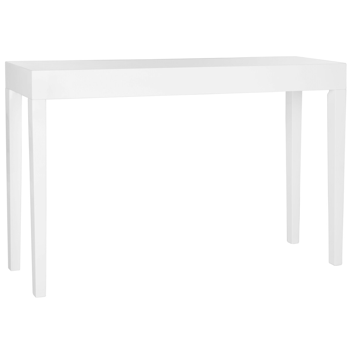 SAFAVIEH Bonny White Lacquer Console Table - 51.2" W x 13.4" L x 31.5" H - 51Wx13Dx32H