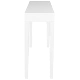 SAFAVIEH Bonny White Lacquer Console Table - 51.2" W x 13.4" L x 31.5" H - 51Wx13Dx32H