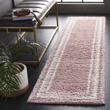 SAFAVIEH Border & Stripe Shag Rigoberta Modern 1.4-inch Thick