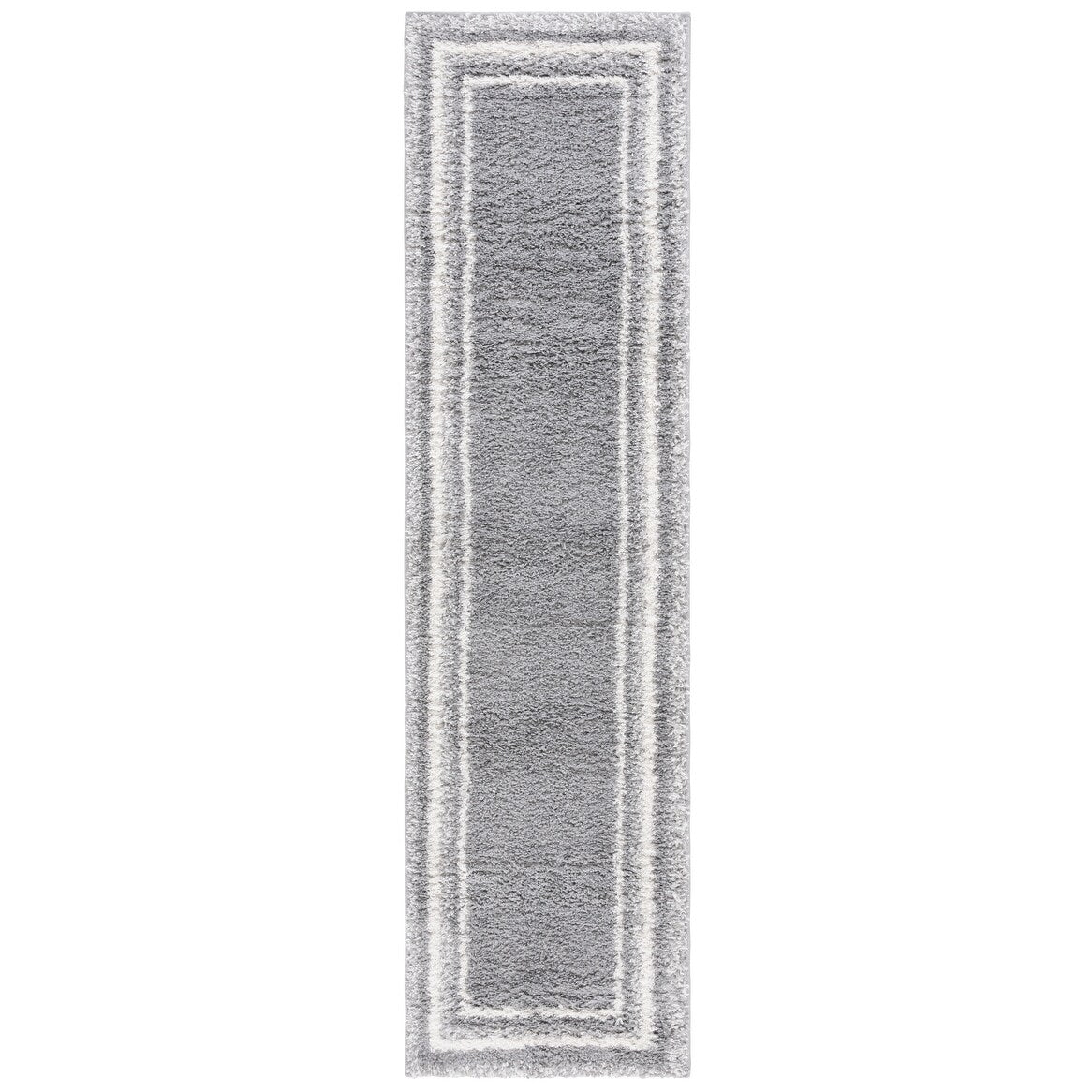 SAFAVIEH Border & Stripe Shag Rigoberta Modern 1.4-inch Thick