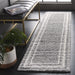 SAFAVIEH Border & Stripe Shag Rigoberta Modern 1.4-inch Thick