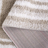 SAFAVIEH Border & Stripe Shag Rigoberta Modern 1.4-inch Thick