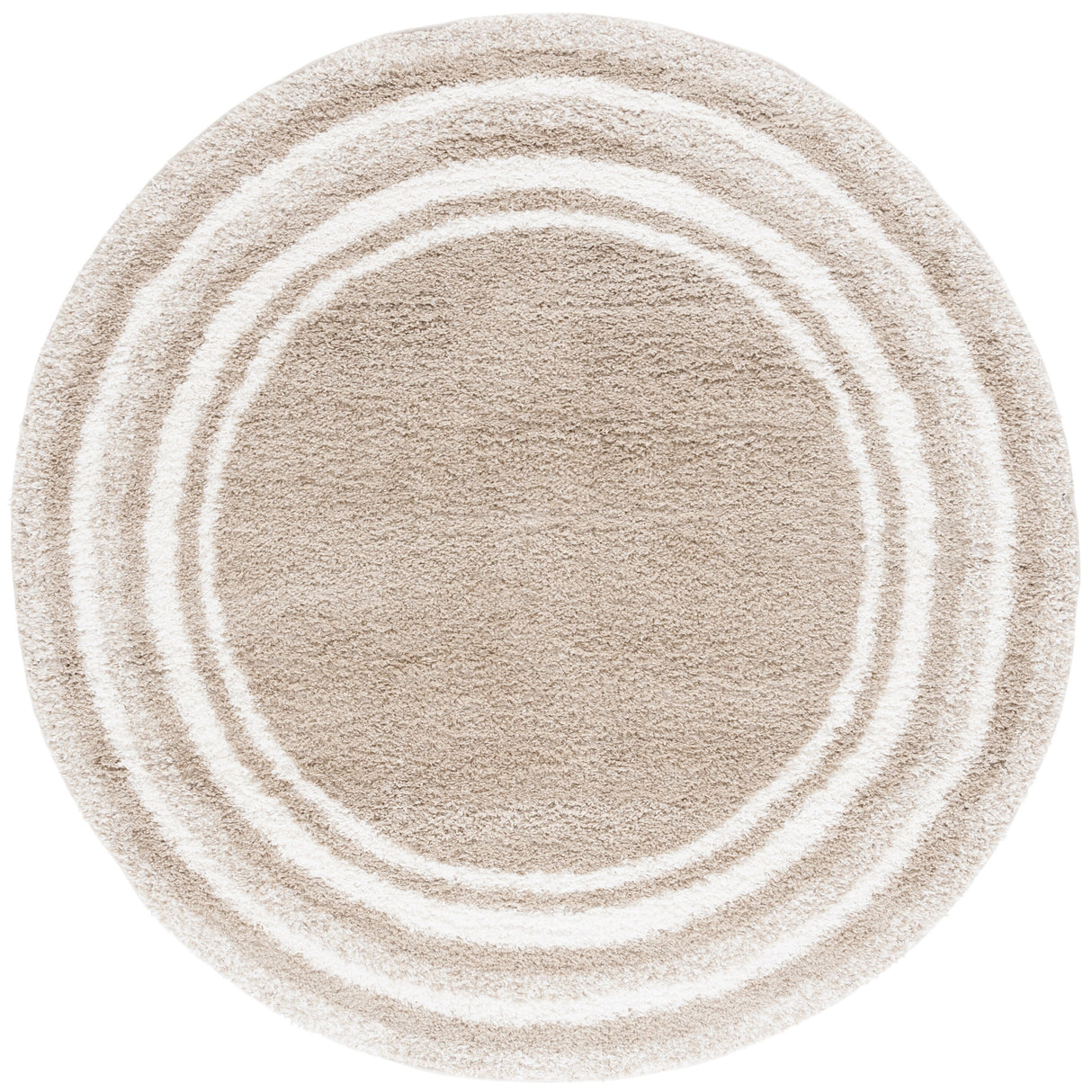 SAFAVIEH Border & Stripe Shag Rigoberta Modern 1.4-inch Thick