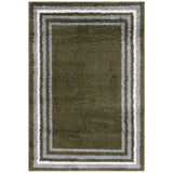 SAFAVIEH Border & Stripe Shag Rigoberta Modern 1.4-inch Thick