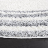 SAFAVIEH Border & Stripe Shag Rigoberta Modern 1.4-inch Thick