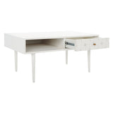 SAFAVIEH Boushra 1-Drawer 1-Shelf Coffee Table - 39 In. W x 21 In. D x 18 In. H - 39Wx21Dx18H