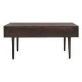 SAFAVIEH Boushra 1-Drawer 1-Shelf Coffee Table - 39 In. W x 21 In. D x 18 In. H - 39Wx21Dx18H