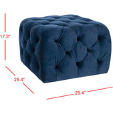 SAFAVIEH Breanne Navy Blue Ottoman