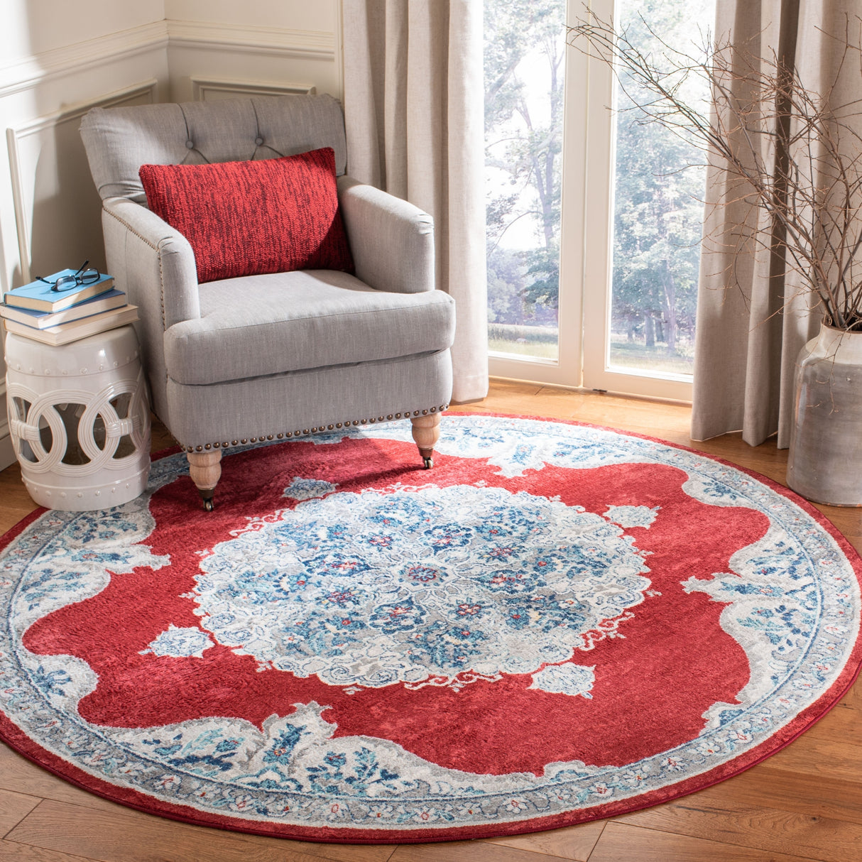 SAFAVIEH Brentwood Coralyne Traditional Oriental Rug