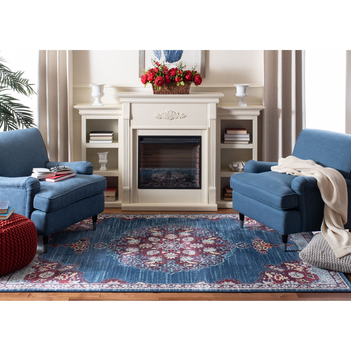 SAFAVIEH Brentwood Coralyne Traditional Oriental Rug