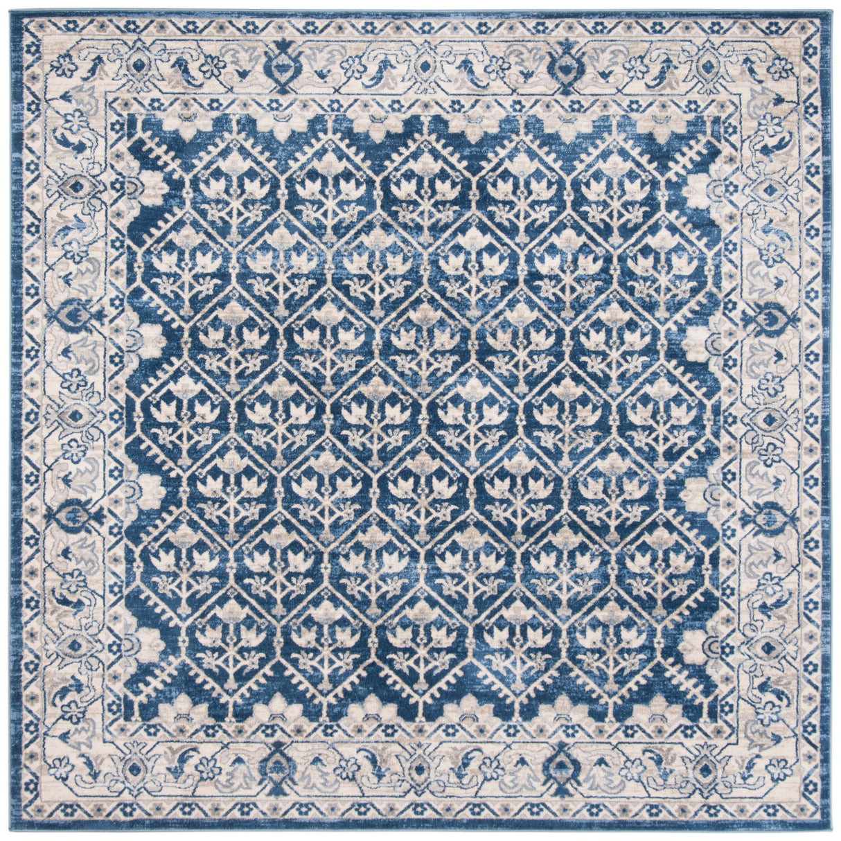 SAFAVIEH Brentwood Paunica Oriental Damask Trellis Rug