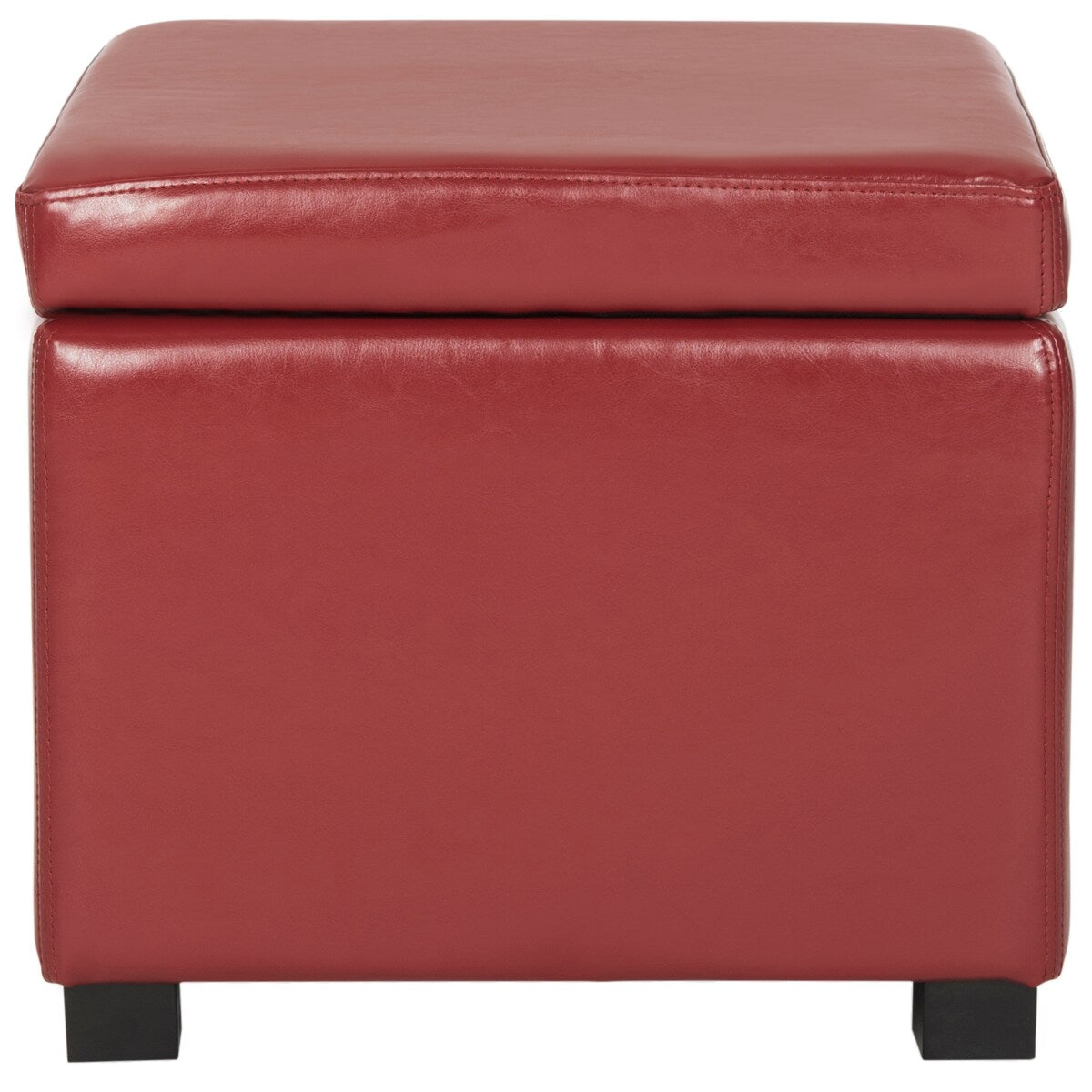 SAFAVIEH Brigitte Storage Flip-Top Brown Ottoman