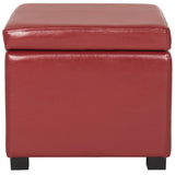 SAFAVIEH Brigitte Storage Flip-Top Brown Ottoman