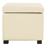 SAFAVIEH Brigitte Storage Flip-Top Brown Ottoman