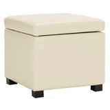 SAFAVIEH Brigitte Storage Flip-Top Brown Ottoman