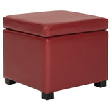 SAFAVIEH Brigitte Storage Flip-Top Brown Ottoman