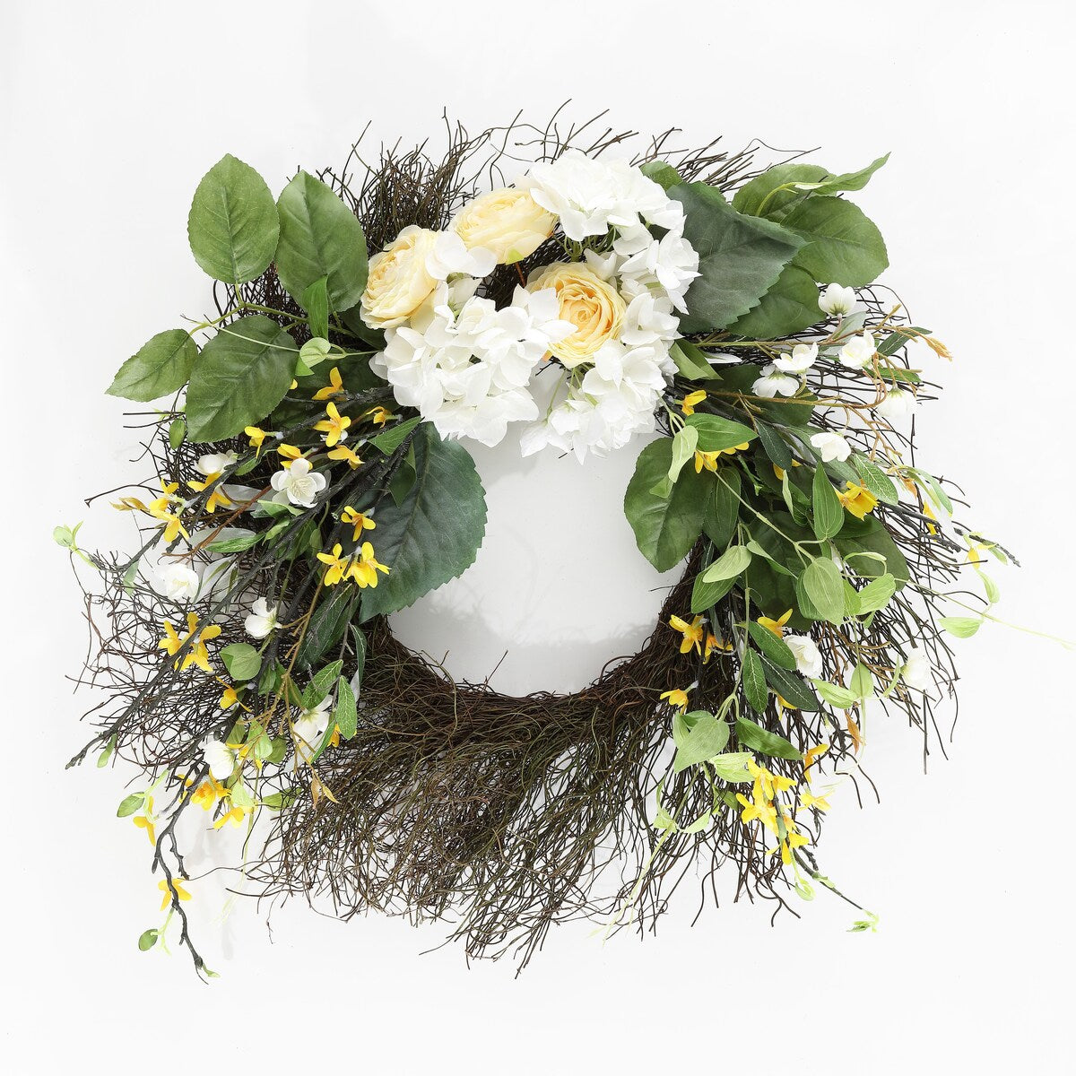 SAFAVIEH Brinda Faux 26-inch Hydrangea & Spring Blossom Wreath