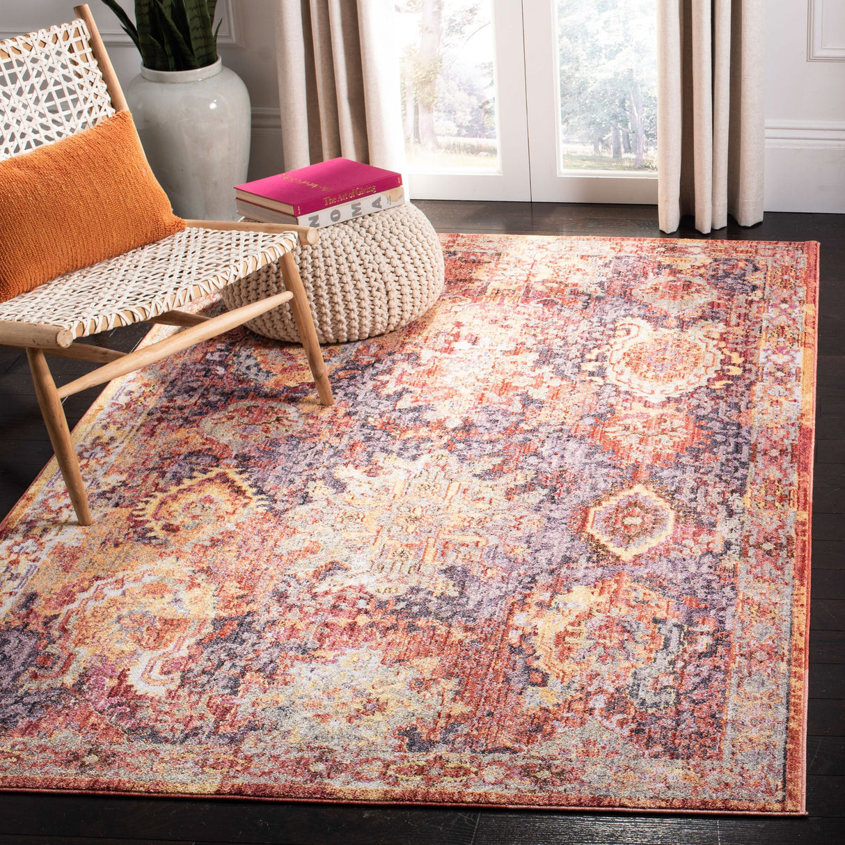 SAFAVIEH Bristol Sunnefa Vintage Oriental Distressed Rug