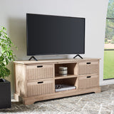 SAFAVIEH Britni 47-inch Storage Media TV Stand - 47.3" W x 15.8" L x 20" H - 47Wx16Dx20H