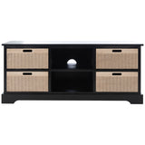 SAFAVIEH Britni 47-inch Storage Media TV Stand - 47.3" W x 15.8" L x 20" H - 47Wx16Dx20H