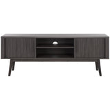 SAFAVIEH Brittny 2-Door 2-Shelf Entertainment Media Stand (Fits Up To 65" Flatscreen TV) - 59 In. x 15.4 In. x 21.9 In.