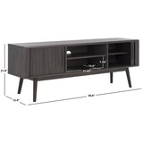 SAFAVIEH Brittny 2-Door 2-Shelf Entertainment Media Stand (Fits Up To 65" Flatscreen TV) - 59 In. x 15.4 In. x 21.9 In.