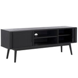 SAFAVIEH Brittny 2-Door 2-Shelf Entertainment Media Stand (Fits Up To 65" Flatscreen TV) - 59 In. x 15.4 In. x 21.9 In.