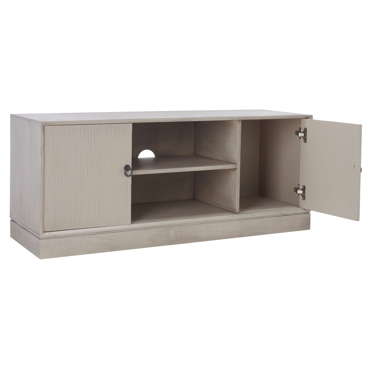 SAFAVIEH Bronwyn 2 Door 1 Shelf Media Stand - 47" W x 16" D x 20" H - 47Wx16Dx20H