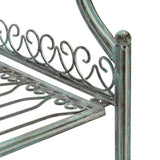 SAFAVIEH Bryn Victorian Wrought Iron 4-Tier Outdoor Bakers Rack - 25 In. W x 15 In. D x 63 In. H - 25Wx15Dx63H