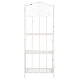 SAFAVIEH Bryn Victorian Wrought Iron 4-Tier Outdoor Bakers Rack - 25 In. W x 15 In. D x 63 In. H - 25Wx15Dx63H