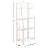 SAFAVIEH Bryn Victorian Wrought Iron 4-Tier Outdoor Bakers Rack - 25 In. W x 15 In. D x 63 In. H - 25Wx15Dx63H