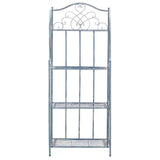 SAFAVIEH Bryn Victorian Wrought Iron 4-Tier Outdoor Bakers Rack - 25 In. W x 15 In. D x 63 In. H - 25Wx15Dx63H